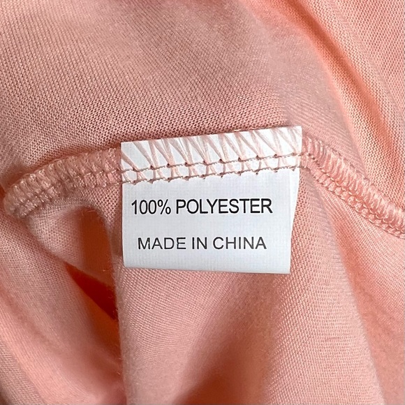 Feager Boho Lace Spaghetti Strap Ruffle Sundress Pale Peach Dress, Women’s Small - Picture 7 of 8